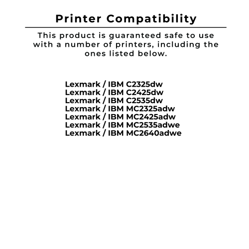 ~Brand New Original LEXMARK / IBM C2310K0 Black Laser Toner Cartridge