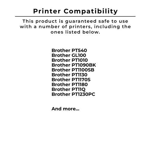Zoomtoner Compatible BROTHER TZE-241 Black on White label