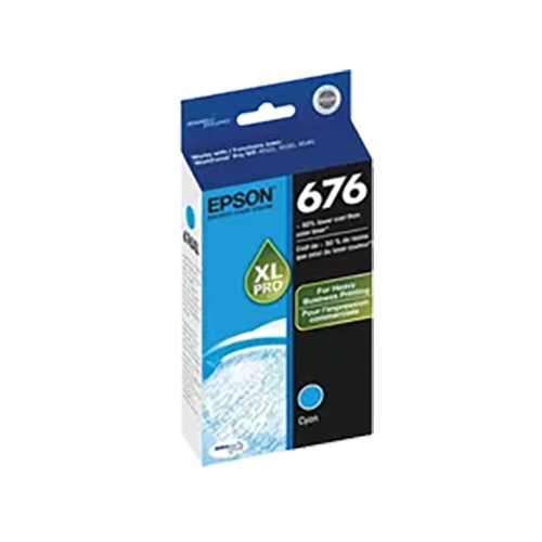 ~Brand New Original EPSON T676XL220 676XL High Yield Ink / Inkjet Cartridge Cyan