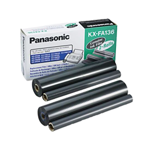 ~Brand New Original PANASONIC KX-FA136 Ribbon Cartridge 2 Rolls