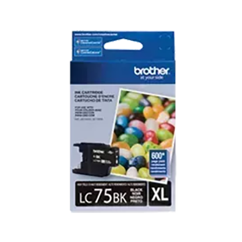 ~Brand New Original BROTHER LC75BKS High Yield Ink / Inkjet Cartridge Black