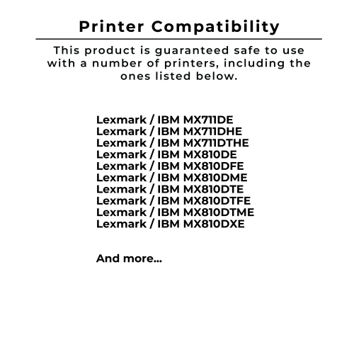 ~Brand New Original LEXMARK / IBM 62D1X00 Laser Toner Cartridge Black