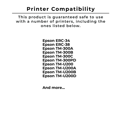 ~Brand New Original EPSON ERC38BR Ribbon Cartridge Black / Red