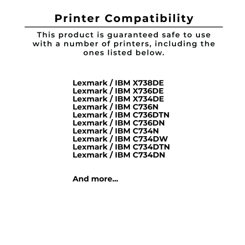 ~Brand New Original LEXMARK / IBM C734A1KG Laser Toner Cartridge Black