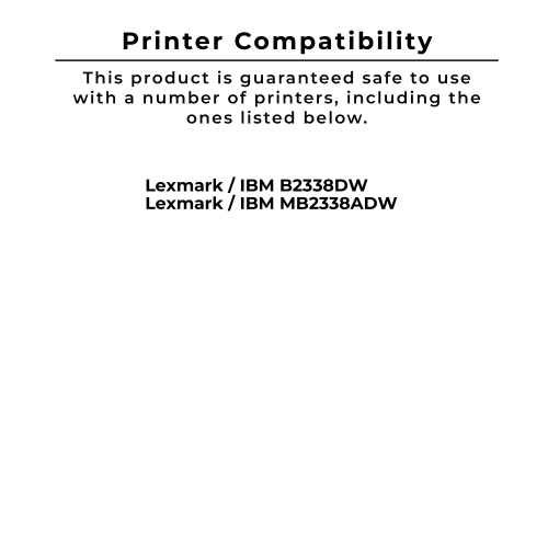 ~Brand New Original LEXMARK / IBM B2300A0 Black Laser Toner Cartridge