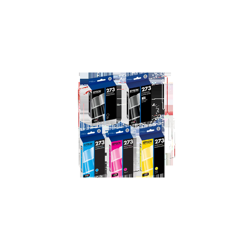 ~Brand New Original EPSON T273 Ink / Inkjet Cartridge Set Photo Black Black Cyan Magenta Yellow