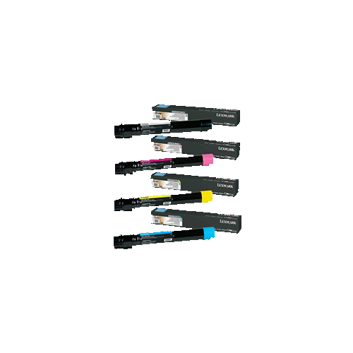 ~Brand New Original LEXMARK X950 High Yield Laser Toner Cartridge Set Black Cyan Magenta Yellow