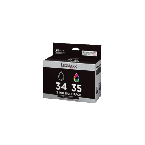 ~Brand – Cartouche d’encre originale 18C0034/18C0035 DE LEXMARK, cartouche d’encre à haut rendement/jet d’encre, tricolore