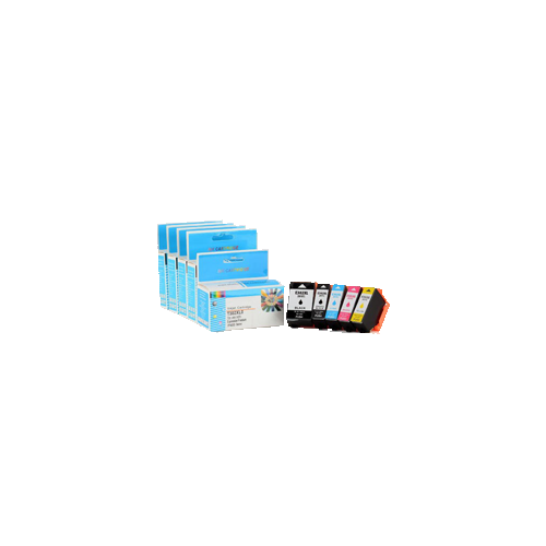 Zoomtoner Compatible EPSON T302XL High yield Ink / Inkjet Cartridge Set Photo Black Black Cyan Magenta Yellow