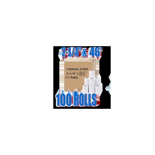 Zoomtoner Compatible Thermal Paper Rolls 2-1/4 x 85 100/Pack