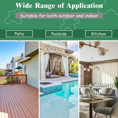 Costway Modern 5-Piece Outdoor Patio Dining Set Rattan Table Cushioned Chairs