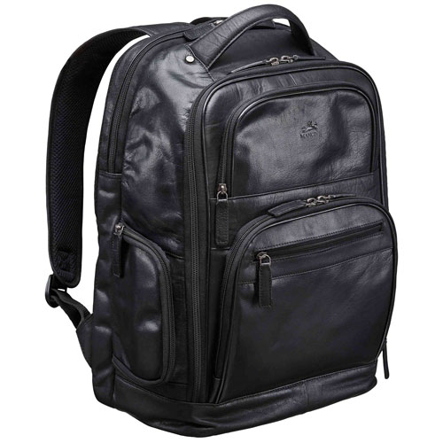 Mancini Buffalo 15.6" Laptop Day Backpack - Black