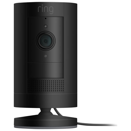 Ring Stick Up Cam Wired Indoor/Outdoor 1080p HD IP Camera - Black