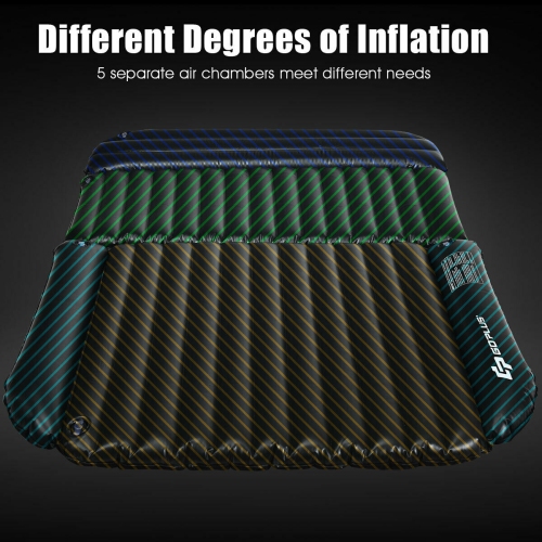 Gymax Inflatable SUV Air Backseat Mattress Flocking Travel Pad w/Pump Camping Outdoor