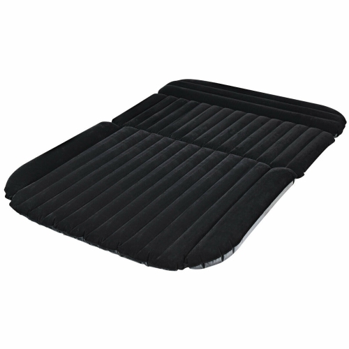 Gymax Inflatable SUV Air Backseat Mattress Flocking Travel Pad w/Pump Camping Outdoor
