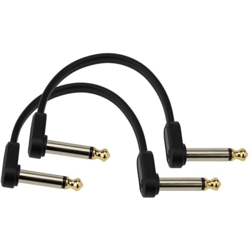 Planet Waves Offset Flat Patch Cables - Right Angle / Right Angle 4 2 Pack