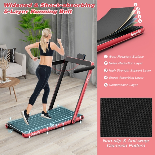 Gymax 2.25HP Folding Treadmill
