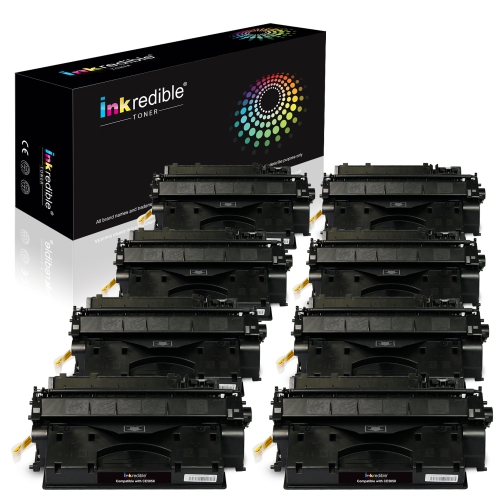 HP CE505X Compatible Toner Cartridge High Yield - 8/Pack | Inkredible Toner™