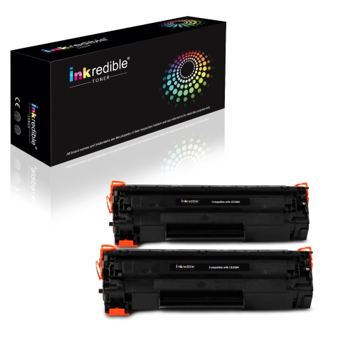 HP CE285A Compatible Toner Cartridge - Inkredible Toner™ - 2/Pack