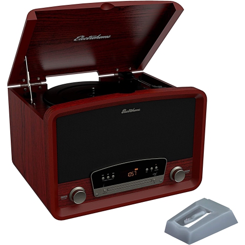 ELECTROHOME  Kingston Vintage Vinyl Record Player Stereo System With 2 Bonus Replacement Needles