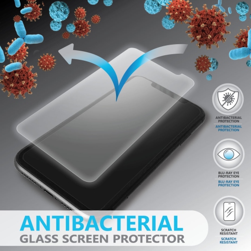 Luminosity Protecteur D'écran Antibactérien pour iPhone XR