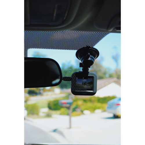 GekoGear Orbit 122 Full HD 1080p Dash Cam with 2" LCD Screen & Blind Spot Mirrors - Only at Best Buy
