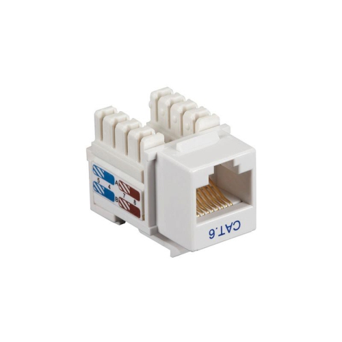 BLACK BOX  Connect Cat6E Keystone Jack Uns (Cat6J-Wh) In White