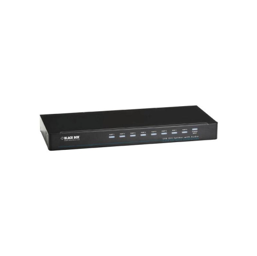 BLACK BOX 1 X 8 DVI-D SPLITTER WITHAUDIO AND HDCP