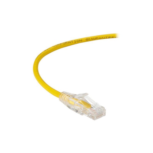 BLACK BOX SLIM-NET CAT6 PATCH CABLE YELLOW 5 FT
