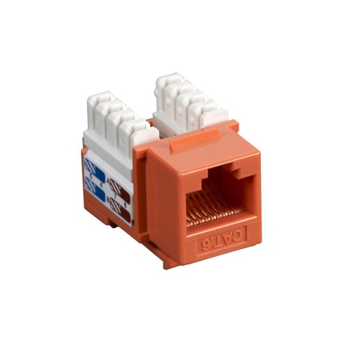 BLACK BOX CAT6 KEYSTONE JACK ORANGE