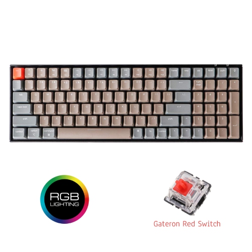 Keychron K4 Bluetooth/USB-C Keyboard - RGB Backlit - Gateron Red