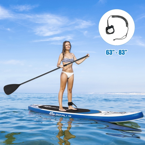 Goplus 10.5’ Inflatable Stand Up Paddle Board SUP W/Carrying Bag Aluminum Paddle