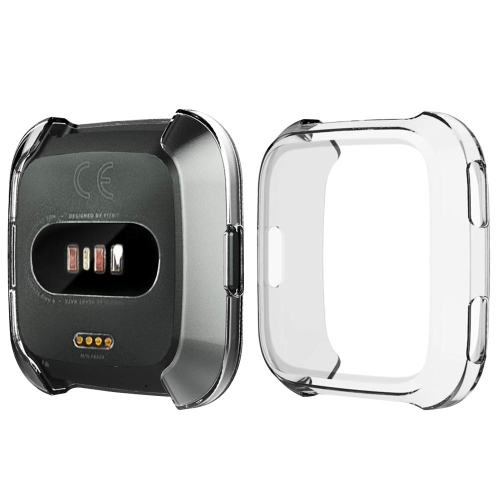 NAVOR  Soft Tpu Plated Screen Protector Cover Case Scratch-Proof All-Around Protective Bumper Shell Compatible With Fitbit Versa In Multicolor