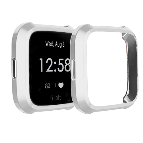 NAVOR  Soft Tpu Plated Screen Protector Cover Case Scratch-Proof All-Around Protective Bumper Shell for Fitbit Versa Lite Edition In Multicolor