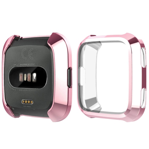 HLD  Soft Tpu Plated Screen Protector Cover Case Scratch-Proof All-Around Protective Bumper Shell Compatible With Fitbit Versa In Multicolor
