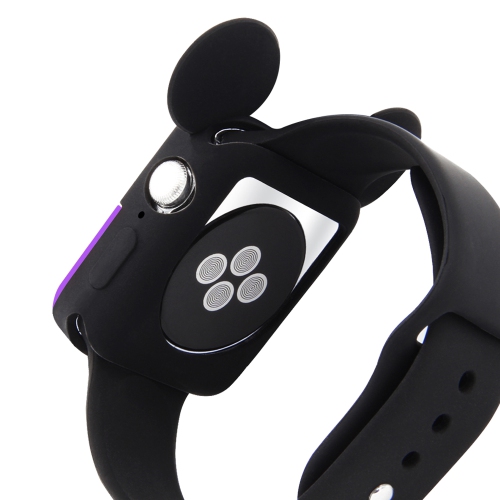 Navor Soft Silicone Protective Case Compatible with Apple Watch 44mm-Series 4 with Mickey Mouse ears