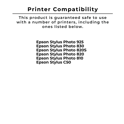 Zoomtoner Compatible EPSON T026201 Ink / Inkjet Cartridge Black
