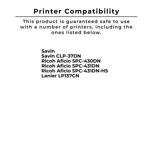 Zoomtoner Compatible RICOH 821106 Laser Toner Cartridge Yellow