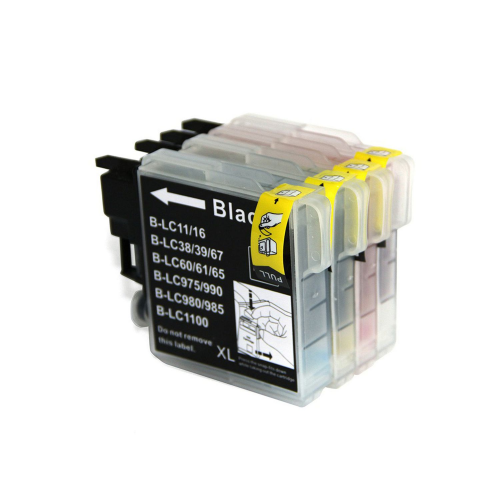 Zoomtoner Compatible BROTHER LC65 Ink / Inkjet Cartridge Set Black Cyan Yellow Magenta