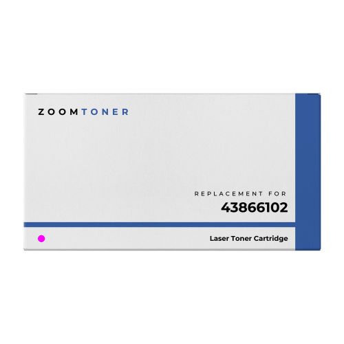 Zoomtoner Compatible OKIDATA 43866102 Laser Toner Cartridge Magenta