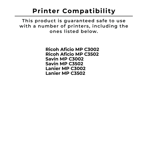Zoomtoner Compatible RICOH 841647 Laser Toner Cartridge Black