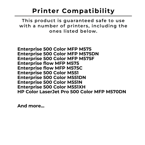 Zoomtoner Compatible HP CE401A 507A Laser Toner Cartridge Cyan