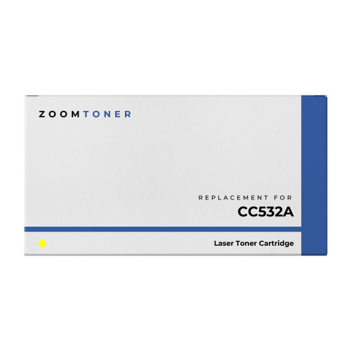 Zoomtoner Compatible HP CC532A Laser Toner Cartridge Yellow