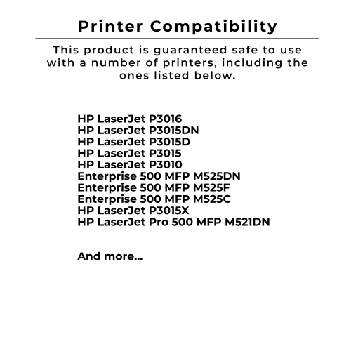 Zoomtoner Compatible HP CE255X HP55X High Yield Laser Toner Cartridge