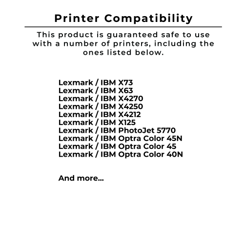 Compatible avec les cartouches D’encre LEXMARK 12A1970 no 70/jet d’encre