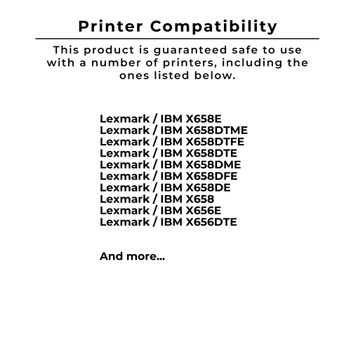 Zoomtoner Compatible LEXMARK X654X11A Extra High Yield Laser Toner Cartridge