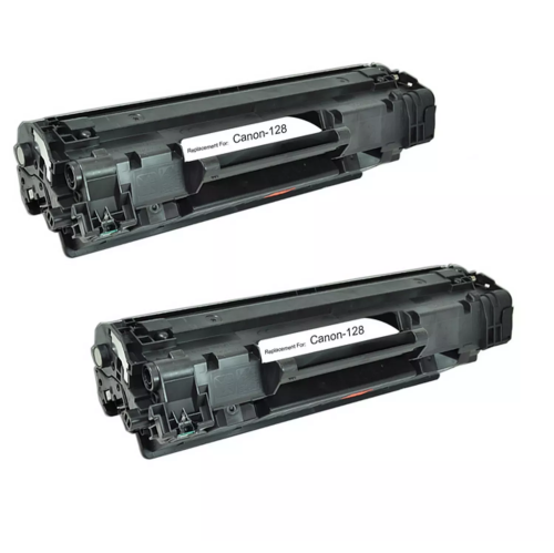 ZOOMTONER  Compatible Pack Of 2-Canon 128 (3500B001Aa) Laser Toner Cartridge