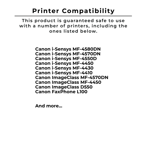 Zoomtoner Compatible PACK of 2-CANON 128 Laser Toner Cartridge