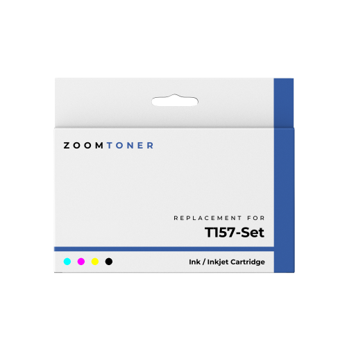Zoomtoner Compatible EPSON T157 Ink / Inkjet Cartridge Set Photo Black Cyan Vivid Magenta Yellow Light Cyan Vivid Light Magent