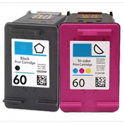 ZOOMTONER  Compatible HP Cc640Wn / Cc643Wn #60 Ink / Inkjet Cartridge Combo Pack Tri-Color In Black